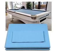 ARHEORMUH Panno da Biliardo 9FT Piano da Biliardo PRO-Grado Accessori da Tavolo da Biliardo Pre-Tagliato Sostituzione Veloce del Feltro per Il Commercio e la casa, con 6 Strisce(Light Blue)