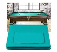 ARHEORMUH Panno da Biliardo 9FT Piano da Biliardo PRO-Grado Accessori da Tavolo da Biliardo Pre-Tagliato Sostituzione Veloce del Feltro per Il Commercio e la casa, con 6 Strisce(Teal)