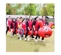 ARHEORMUH Team Building Giochi Giochi di Team Building for Adolescenti E Adulti, attività All'aperto, Dragon Boat, Gioco di Collaborazione di Gruppo for Scuole, Eventi Aziendali(Red,7 Seats/L-4.5M)