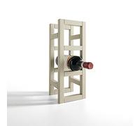 ARHome Portavino Modern, 38.8 x 14.4 x 14.4, Tortora, Cantinetta componibile, Made in Italy