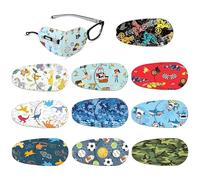 ARHZ 10 Pezzi benda occhio pigro bambini, bende oculari per bambini, eye patch coprente per occhio pigro ambliopia, Benda per occhiali che curano ambliopia