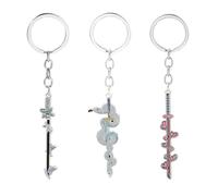 ARHZ 3 Pezzi Demon Keychain Slayer, Hunter Key Chain Demone, Catena Di Chiavi Metallo Personalizzato Key Chain Gift Per Bambini(B)