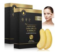 ARHZ 40 Paia Patch Occhi, Patch Occhiaie e Borse, Antiocchiaie Donna, PatchOcchi Uomo, Riduce Occhiaie, Gonfiori e Borse, Giallo