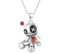 ARHZ Bambola voodoo collana, ciondolo pipistrello di halloween per bambole, Halloween, regalo per la festa della mamma, donne e donne