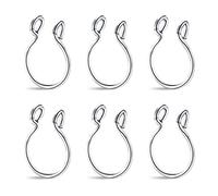 ARHZ Confezione da 6 Anelli da Naso Piercing Finti, Anelli da Naso in Acciaio Inossidabile, Piercing al diaframma Finto Non Piercing all'orecchio Piercing al Labbro per Donna Uomo