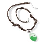 ARHZ Moana's Necklace Collano Luminosa con ciondolo oceano Intrecciata a mano Regali di Natale, Halloween e compleanno (Verde luminoso)