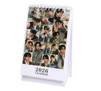 ARHZ Stray Skz Kids Gadget - Calendario Da Scrivania 2026,Per Decorazione Da Scrivania K-Pop Karma Stray Skzoo Kids Lightstick Foto,Calendario Di Supporto Per i Fan(A)