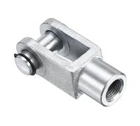 Aria Cilindro Asta Clip Estremità 78mm Lunghezza M16x1.25 Femmina Filo, Argento