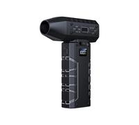 Aria compressa elettrica, mini asciugacapelli a mano con soffiatore per polvere e ventilatore turbo, ad alta velocità, 130.000 giri/min, schermo di visualizzazione che soffia asciuga il soffiatore