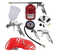 Aria Compressa Set Pistola Vernice a Spruzzo di Colore Gonfiaggio 13 Pz.