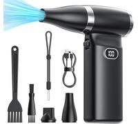 Aria Compressa Spray Elettrico senza Fili: 70 MPH ad Alta Velocità mini Ventilatore ad Aria per Elettronica Portatile Computer Pulitore a Mano Tastiera Pulizia Potente Polvere per Auto