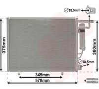 Aria Condizionata A Condensatore con Essicatore per Ford Fiesta VI B-Max JK
