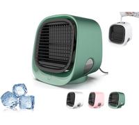 Aria condizionata Oribreeze,raffreddatore d'aria Oribreeze,ventola dell'aria condizionata regolabile a 3 velocità,per auto,campeggio,ufficio (Verde)
