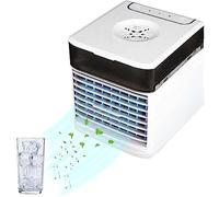 Aria Condizionata Per Auto - Con Luci A Led A 7 Colori Ventilatore Per Auto, Crea La Tua Zona Di Raffreddamento Personale Condizionatore Portatile Mini, per Camera, Ufficio, Cucina, Auto, Casa