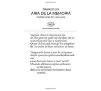 Aria de la memoria: Poesie scelte 1973-2002