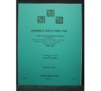 Aria from Christmas Oratorio, Cantata No. 1, BWV 248 "Prepare Thyself, Zion" for Bb Clarinet with Piano Accompaniment