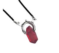 Aria Luxe Neutro Collana Ciondolo Collana Rosso & Blu Gemma Lunga Corda Catena Regali Vintage per Donne e Uomini Gioielli