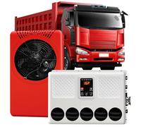 Aria per Camper da 12/24 Volt Multifunzionale Condizionatore Aria per Cabina di Camion Elettrico A Energia Divisa per unità per Camper Portatile E Leggero,B,24V