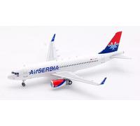 Aria Serbia Airbus A320-232 Yu-Apo con Supporto Mappa 1:200 Inflight200