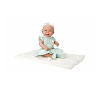 ARIAS - Bambola Elegance 42 CM ZOE con corpo in vinile. Vestita da ballerino in tono verde. Include accessori ciuccio e coperta. Giocattolo Bambini Tutte Le Età (ARI65388)