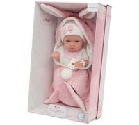 ARIAS - Bebè 33 cm coperta con orecchie Rosa - Giocolandia