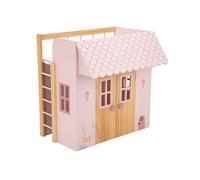 ARIAS - Letto a casetta in legno della collezione Nature. Set di 3 grucce incluse. Dimensioni: 50 x 39 x 50 cm. Giocattolo Bambini +3 anni (ARI21589)