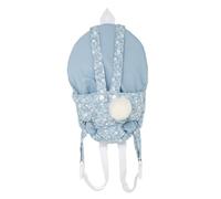 ARIAS - Portabebè Blu per Bambole da 40 a 45 cm, con Stampa di Fiori Bianchi e Pompon Bianchi per Neonati Reborn, Accessorio per Bambole, Giocattolo per Bambini e Ragazze +3 Anni (ARI06321)