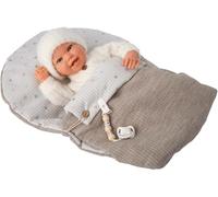 ARIAS - Reborn 45 cm HENAR. Bambino realistico con vestiti bianchi. Include Nana, ciuccio, ciuccio, pannolino, libro di famiglia e certificato di autenticità. Giocattolo Bambini +3 anni (ARI98185)