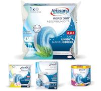Ariasana Aero 360 Ricarica TAB Cascata di Montagna - Kit Assorbi Umidità Con Profumo Naturale Contro Umidità e Cattivi Odori - 450g