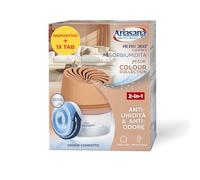 Ariasana Assorbiumidità Aero 360° Compact Pesca Colour Collection, 1 Deumidificatore e 1 Tab di ricarica 450g, Assorbiumidità per la circolazione dell'aria, Deumidificatore casa contro l'umidità