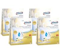 Ariasana Minifresh Coccole di Vaniglia Sacchetti profumati, Sacchetti assorbi umidità armadio e deodoranti 2 in 1, Profumatore armadio, cassetti e piccoli ambienti, sacchetti 2x50g (Confezione da 4)