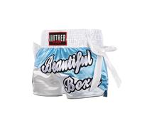 ARIASS Pantaloncini MMA for Allenamento e Kick Boxing, Pantaloncini Muay Thai for Bodybuilding, Combattimento in Gabbia, Muay Thai e Combattimento BJJ (Color : White, Size : X-Large)