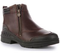 Scarponcini da donna con zip laterale in pelle Ariat Barnyard Marron 40B