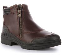 ARIAT Barnyard Zip Laterale da Infilare Chelsea Uomo Stivale Marrone Scuro UK 4