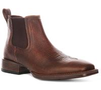 Ariat Booker Ultra Largo Punta Quadrata Chelsea Stivali Uomo IN Marrone EU 41-46