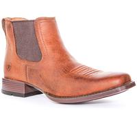 ARIAT Booker Ultra Uomo Punta Quadrata Chelsea Stivali Marrone Misura EU 41-46
