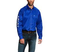 ARIAT - Camicia da uomo con logo ARIAT, vestibilità classica, colore: nero, Small