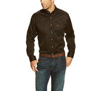 ARIAT - Camicia da uomo in twill tinta unita - Nero - XX-Large Alto