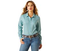 Ariat Camicia Kirby PRO Team Blu Donna, Aqua Stripe, M