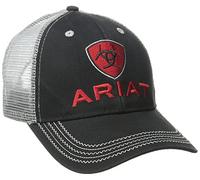 ARIAT Cappello da Uomo in Rete Nero Rosso Grigio, Nero/Grigio., Taglia Unica