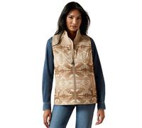 ARIAT Crius Insulated Vest Gilet, Stampa Savannah Tan/Dune, Small Donna