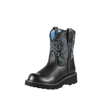 ARIAT Fatbaby Western Boot, Stivali Occidentali da Donna in Pelle, Black Deertan, 40 EU