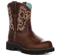 Ariat Fatbaby Western da Infilare Grosso Stivali da Donna IN Marrone EU 36-41