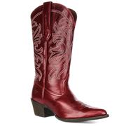 ARIAT Heritage Elasticizzato West Tacco Western Donna Stivale IN Bordeaux UK 4 -