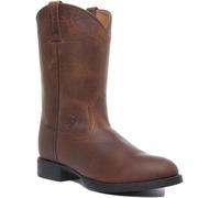 ARIAT Heritage Mandriano Medio Cafl da Infilare Pelle Western Stivale IN Marrone