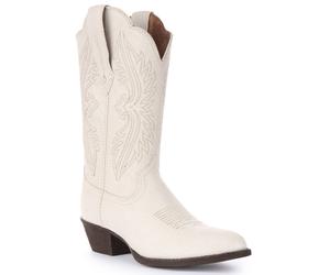 ARIAT Heritage R Punta Elasticizzato da Infilare Western Donna Stivale IN Panna
