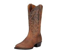 ARIAT Heritage R Toe Western Boot, Stivali Uomo, Marrone Invecchiato, 46.5 EU