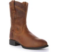 Ariat Heritage Roper 4 Righe Cucite Stivale Uomo In Pelle Marrone UK 5 - 13