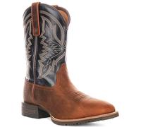 Ariat Hybrid Ranchwrk Impermeabile Mezzo Polpaccio Uomo Stivali IN Marrone Blu