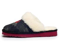 ARIAT Jackie - Pantofole da donna con punta quadrata, in vera pelle scamosciata, per interni ed esterni, con colletto in peluche, Rosa mimetica, 42.5 EU